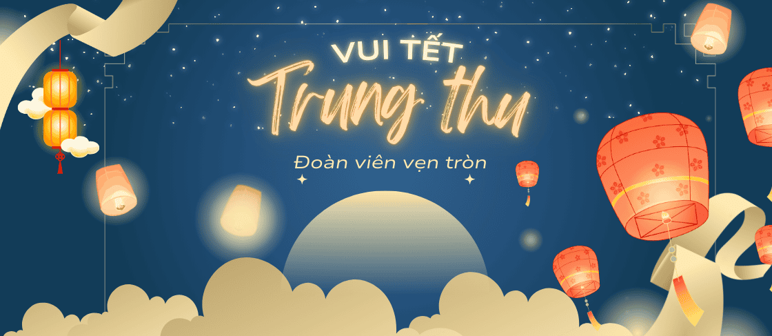 Bài đăng Instagram Trung thu Lễ tết Truyền thống Tối giản Vàng gold (1)